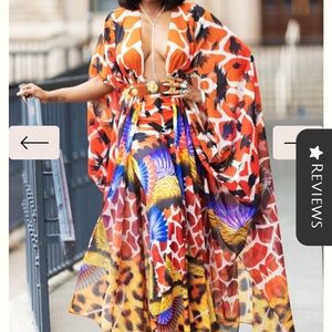 Women’s Sai Sankoh resort wear 2 piece outfit size XL